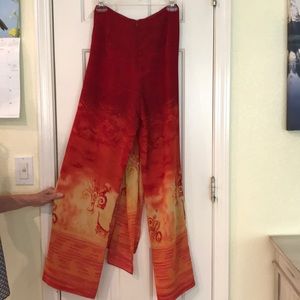 Cache pants and spaghetti strap tank size 4